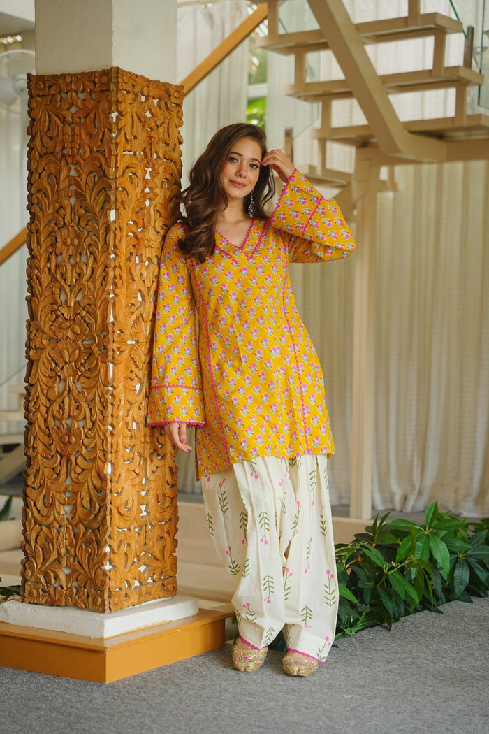 Genda Phool Farshi Salwar Set