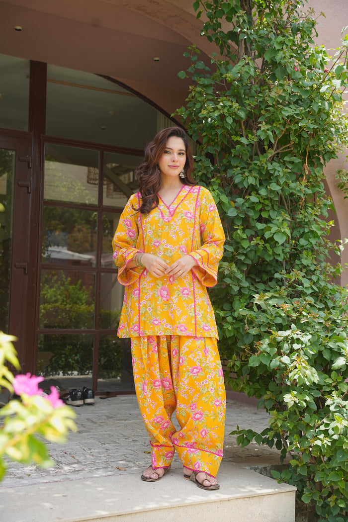 Marigold Farshi Salwar Set