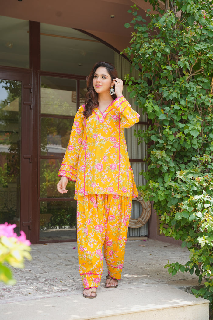 Marigold Farshi Salwar Set