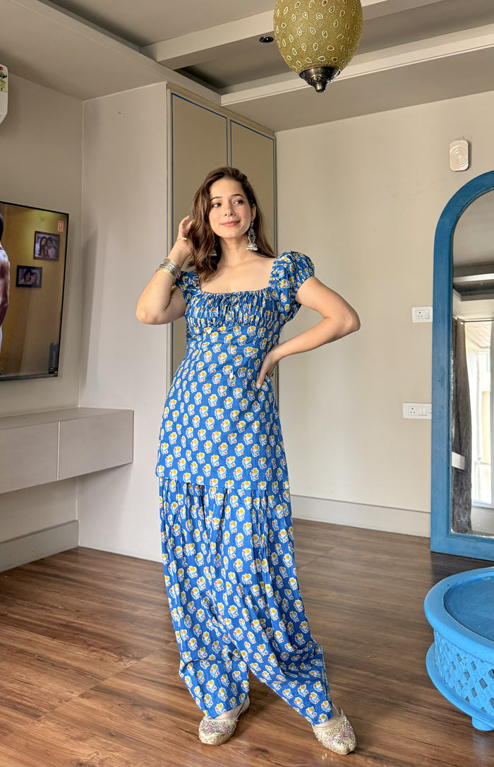Teena Puff Sleeve Farshi Set