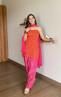 Kesariya Farshi Salwar Set