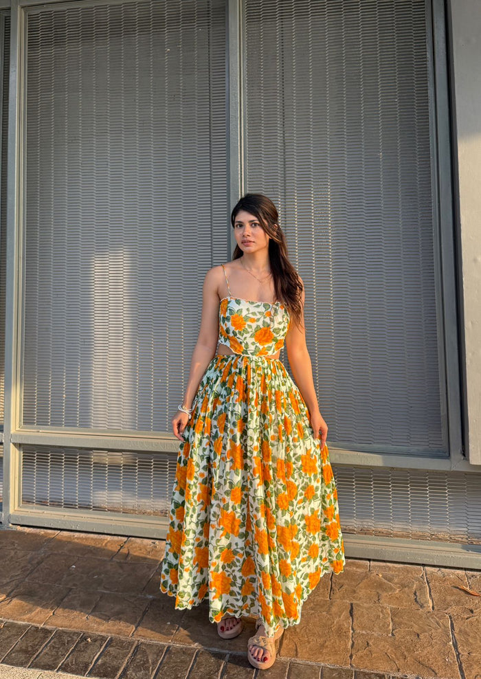 Sunflower Cut out Dress